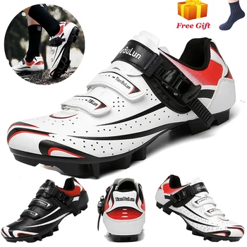 2021 Sapatos de Ciclismo de sapatilha ciclismo mtb Homens Tênis Mulheres Sapatos de Mountain Bike Auto-Fecho Superstar Original de Bicicleta Sapatos