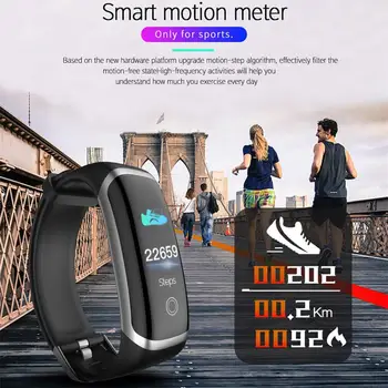 2021 Smart Watch M4 Pressão Arterial Monitor de frequência Cardíaca de Fitness Tracker Impermeável Bluetooth Smartwatch Esporte pk W46 FK88 HW22