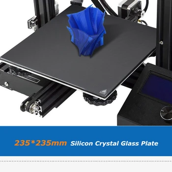 235*235 milímetros Preto de Carbono, Silício de Cristal Viveiro Placa de Vidro Para Creality Ender-3 Impressora 3D, Ultrabase Temperado Criar Platform
