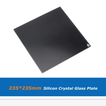 235*235 milímetros Preto de Carbono, Silício de Cristal Viveiro Placa de Vidro Para Creality Ender-3 Impressora 3D, Ultrabase Temperado Criar Platform