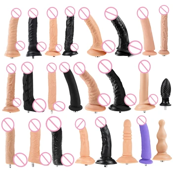 24 Tipos de Dildos para Premium máquina de Sexo Dispositivo ,Adultos Supplie Brinquedos Sexuais para as Mulheres VAC-U-Lock Anexo Amor Feminino Máquina