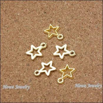 270pcs vintage oca star pingente de ouro cor liga Pingente de DIY Estilo Europeu jóia C082