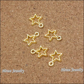 270pcs vintage oca star pingente de ouro cor liga Pingente de DIY Estilo Europeu jóia C082