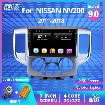 2din Android 9.0 Rádio do Carro Para Nissan NV200 2011 2016 2017-2018 2din Carro Player de Multimídia de Auto Unidade de Cabeça de Rádio Estéreo em DVD