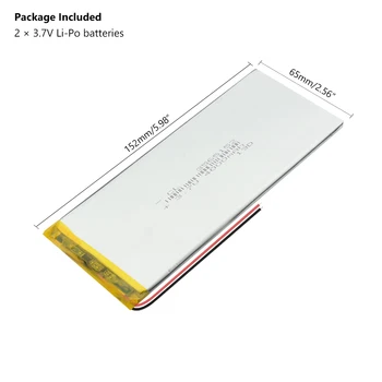 3,7 V 4000mAh 3565152 Li-polímero de Lítio Li Ion Polímero Bateria PCM Protegido Para o Pc da Tabuleta do BANCO do PODER de E-book em seu GPS MP3 MP4 MP5