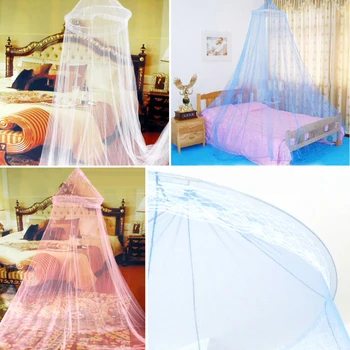 3-cor elegante céu tela mosquiteiro de cama de casal do anti-mosquito da tenda do anti-mosquito da cama cortina barraca cama