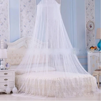 3-cor elegante céu tela mosquiteiro de cama de casal do anti-mosquito da tenda do anti-mosquito da cama cortina barraca cama