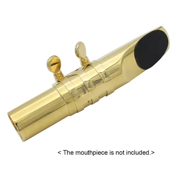 3-em-1 Saxofone Acessórios Sax Kit de Acessórios, Incluindo Sax Mudo Silenciador + Bocal Escova + Bocal Patches de Almofadas