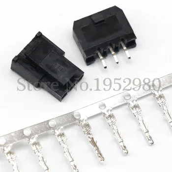30 Conjunto de Micro-Ajuste 3.0 mm Conector Única Linha Reta Pin Header+invólucro Macho+Fêmea Terminais 2/3/4/5/6Pin 43645/43650 Série