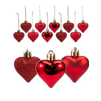36Pcs dos Namorados Decorações Coração Ornamentos Romântico Presentes de Dia dos Namorados Melhores Romântico Dia dos Namorados Presentes