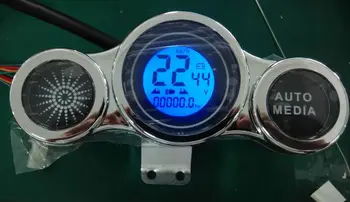 36v48v60v 72v Display LCD Medidor do Velocímetro, Indicador de Bateria, Instrumento Universal Para o Scooter Elétrico da Motocicleta Triciclo ATV