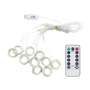 3M USB Cortina Luces Led de Fadas Seqüência de Luzes de Controlo Remoto Garland Cortina Lâmpada de Férias Decoração Para a Casa da Janela do Quarto