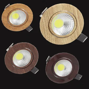 3W 5W Dimmable LED de SABUGO Embeded Ponto de luz Downlights AC85V-265V Recessed a lâmpada do teto