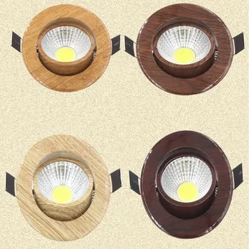 3W 5W Dimmable LED de SABUGO Embeded Ponto de luz Downlights AC85V-265V Recessed a lâmpada do teto