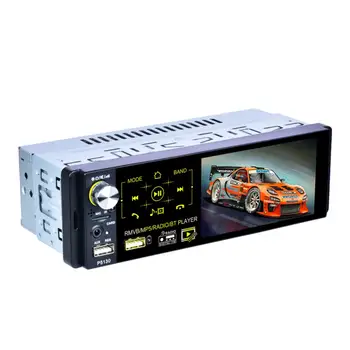 4,1 Polegadas, 1 Din com Bluetooth Tela Touch RDS Multimídia para Carro MP5 Auto Rádio Estéreo Leitor de Apoio Micophone e Câmera de Visão Traseira