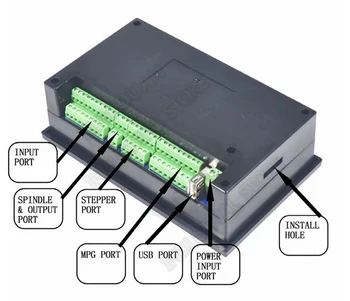 4 Eixo Offline de Movimento CNC Controlador de Interface de Código G 500KHz USB MACH3 Sistema de Motor de Passo Servo Router 4.3