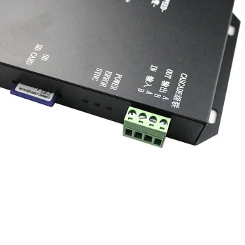 4000 Pixels T4 T-4000 Cartão SD Pixel Controlador para WS2801 WS2812B WS2811 LPD8806 LED Strip RGB lâmpada Programa Controlador de DC5V-12V