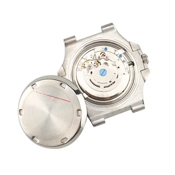 40mm Homens Pretos Nautilu Homenagem Relógio Luxo Esporte Clássico relógio de Pulso Automático de Cristal de Safira Phylida