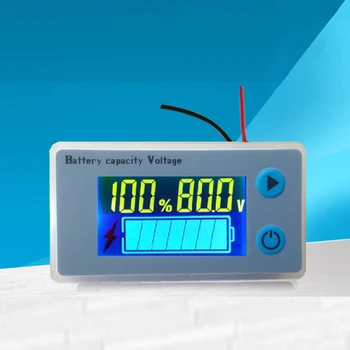48V 60V 72V de Chumbo-Ácido de Bateria Indicador de Capacidade de Energia Temperatura da exposição do LCD do Alarme do Sensor de Lítio de Chumbo-ácido Testador JS-C33