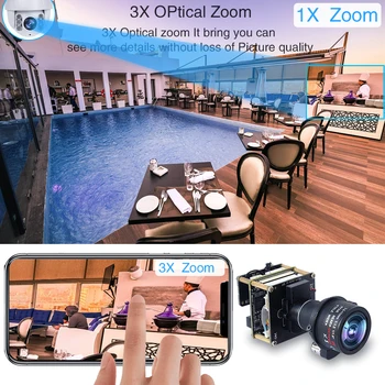 4K 12MP Starlight UHD IP de Rede PTZ IP Câmera Conselho Módulo 3X de Zoom 3.6-11mm Motorizado Lente Sony IMX226 onvif Módulo da Câmera