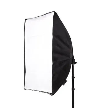 50*70 cm Kit de Iluminação da Fotografia 2Pcs 4 Soquete para Lâmpada +2Pcs Softbox +2Pcs de 2M de Luz de Stand para o Interior de estúdio de fotografia