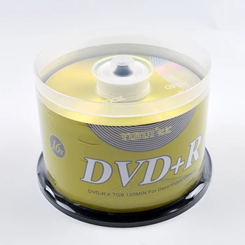 50PCS Unidades de DVD em Branco, DVD+R CD Disco de 4,7 GB 16X Bluray de Gravação uma Vez que o Armazenamento de Dados Vazio Discos de DVD Gravável Compacto
