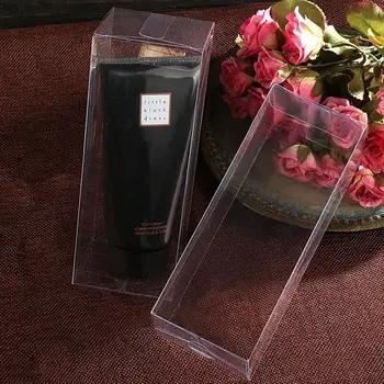 50Pcs Embalagem de Plástico transparente Caixa Transparente caixa de PVC para o Modelo/Jóias/Doces/Cosméticos Retângulo Caixas de Presente de pequena/grande