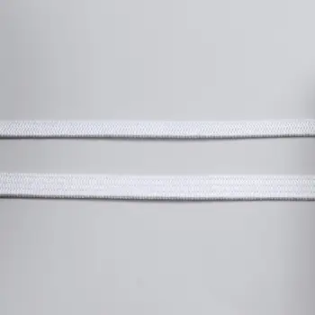 50m 3-12mm Largura Trançado Elástico Branco Cordão Elástico Pesado Trecho de Alta Elasticidade da Malha Elástico para o DIY Máscara Atacado