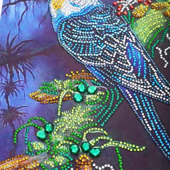 5D DIY Diamond Painting Parrot Special Shaped Full Round Diamond Embroidery Sale Animal Mosaic Picture Of Rhinestones