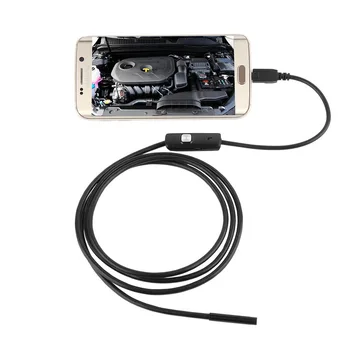 5m de 3,5 m 2m 1m Micro USB Android Endoscópio Câmara 7mm Len Cobra Câmera da Inspeção da Tubulação Impermeável OTG Android USB Endoscopia