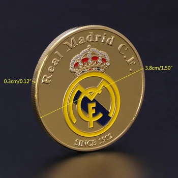 5pcs de 24k de ouro e prata Ronaldo moedas de futebol Brasileiro para a Copa do Mundo superstar cristiano ronaldo desafios as moedas.2pcs
