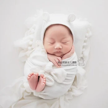 5pcs/set Soft Recém-nascido Adereços para a Fotografia de Envoltório do Conjunto ,Bebê Bonito Moldar para o Estúdio de Fotografia,#P2480