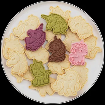 6 Pcs/Set DIY Cartoon Biscoito Molde Cortador de Biscoito em 3D Biscoitos de Natal Molde Plástico ABS de Cozimento Molde, Decoração de biscoitos Ferramentas