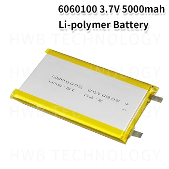 6060100 3,7 V 5000mAh Recarregável de polímero de lítio as Baterias de Polímero de Lítio de Bateria Para Produtos Digitais
