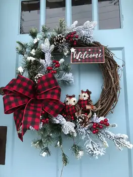 6m Fita de Natal DIY Mão-Decoração da Fita Caixa de Presente de Natal Árvore de Natal Decoração Navidad Casa de Embalagem de Casamento Decoração Presente
