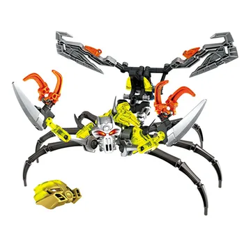 710-4 Bionicle Guerreiro Bionicle Crânio Escorpião Modelo De Bloco De Construção De Brinquedos Compatível Com Lepining 70794 Crianças Melhores Presentes