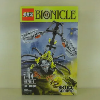 710-4 Bionicle Guerreiro Bionicle Crânio Escorpião Modelo De Bloco De Construção De Brinquedos Compatível Com Lepining 70794 Crianças Melhores Presentes