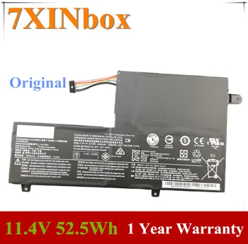 7XINbox 11.4 V 52.5 Wh Original L15C3PB1 Bateria do Portátil De Lenovo Ideapad Flex 4 1470 1480 1580 YOGA 510 sereis L15C3PB1