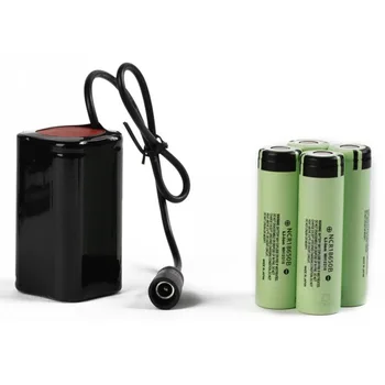 8.4 V Recarregável USB 6400mAh Bateria de Lítio 4x18650 Bateria de 3 Horas, Destaque Para T6 LED de Luz de Bicicleta Lâmpada de Cabeça