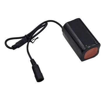 8.4 V Recarregável USB 6400mAh Bateria de Lítio 4x18650 Bateria de 3 Horas, Destaque Para T6 LED de Luz de Bicicleta Lâmpada de Cabeça