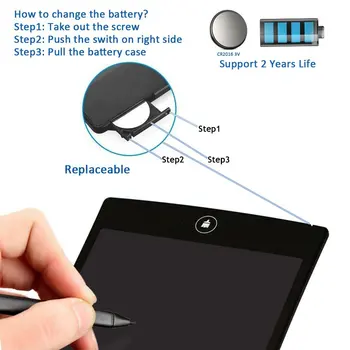 8.5 Polegadas LCD Tablet de Desenho Digital Comprimido de Escrita Escrita Pads Eletrônicos Portáteis, Tablet Conselho ultra-fino de Tabuleiro para Crianças