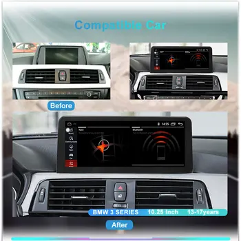 8-Core Android 10 Sistema de Multimídia para Carro de som Estéreo Para BMW F30 F31 F32 F33 F34 F36 12-16 WIFI 4G LTE 4+64GB de RAM 1920*720 GPS Navi