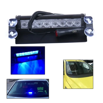 8 LED Carro Caminhão de Emergência pisca-pisca Traço Strobe Luz de Advertência de 12V Dia Executando o Flash de Led de Polícia Luzes 1PC