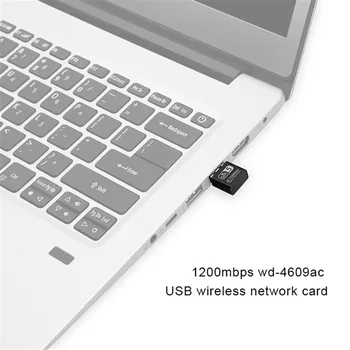 802.11 AC Adaptador USB WIFI de 5 ghz 2,4 G 1200Mbps USB de LAN sem Fio Placa de Rede Mini Portátil de Dupla Banda Adaptador Wi-Fi Para PC Portátil