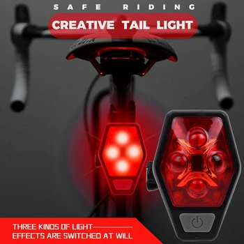 A Luz de bicicleta Moto Flash de Luz da Cauda Traseira da Bateria AAA de Bicicleta Luzes Montanhas Moto Selim de Bicicleta Acessório