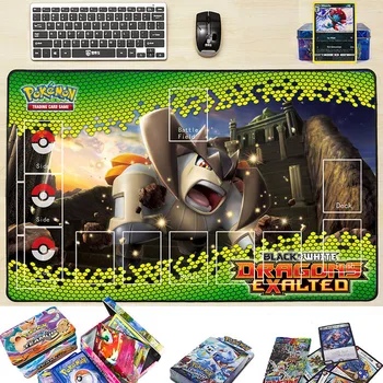 A Takara Tomy Pokemon Trading Card Game Playmat Monstros Jogo de Tabuleiro com Tapete de Infernape Macaco Tempestade de Plasma PTCG Acessórios Mouse Pad