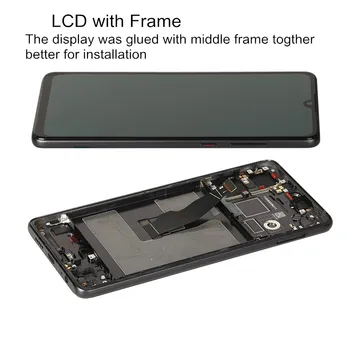 A exposição de OLED para Huawei P30 Original de impressões digitais de Desbloqueio de Tela de Toque LCD com moldura de Substituição para Huawei P 30 ELE-L29 L09 L04
