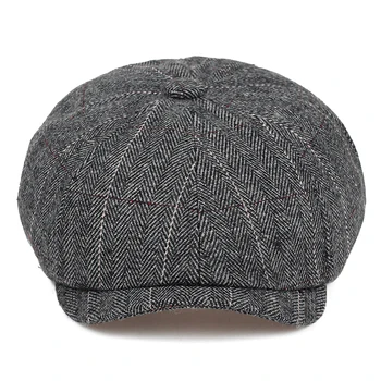 A moda de alta qualidade newboy chapéu, boina, chapéus de moda selvagem casual chapéu de homens e mulheres universal caps ao ar livre aquecido tampa de algodão