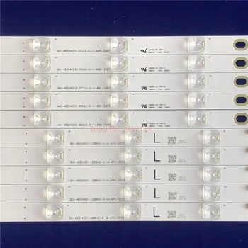 A retroiluminação LED strip 480TV05 480TV06 V2 BX-48S04E01-2BBH2 MX-48S04E03-2CCJ3 para Pnasonic TX-48AX630B TX-48AX630E TX-48AXW634