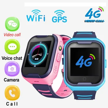 A36E Crianças Smart Watch GPS 4G Wifi Cartão SIM do Bebê Smart Watch Telefone de Chamada de Vídeo Impermeável Relógio Despertador Câmera Crianças Smartwatch